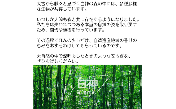 世界自然遺産白神山地から生まれたアロマ 黒文字 精油 2ml ディフューザー付 青森県鰺ヶ沢町 セゾンのふるさと納税